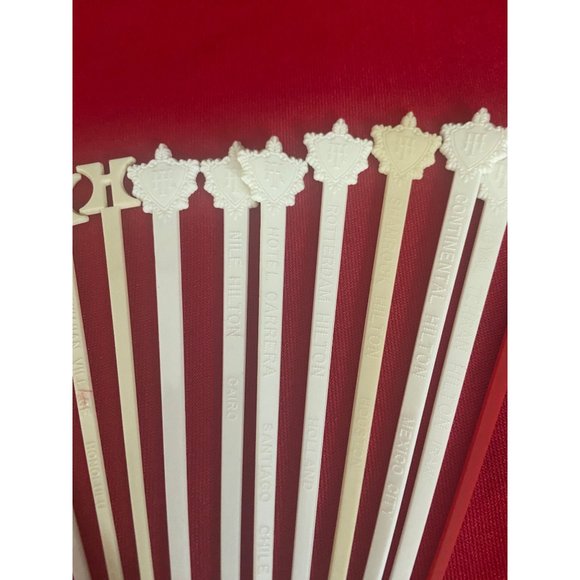 Hilton Hotel Vintage Lot Of 10 Various Swizzle Sticks‎ - Picture 2 of 10